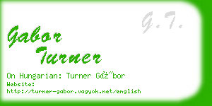 gabor turner business card